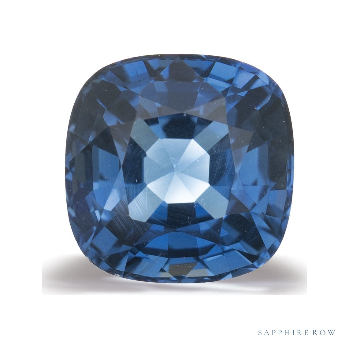 2.07 ct natural blue sapphire from Sri Lanka, cushion cut | Sapphire Row · cut6