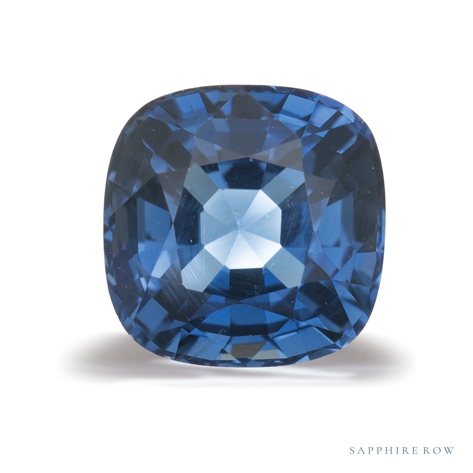 2.07 ct natural blue sapphire from Sri Lanka, cushion cut | Sapphire Row · cut4