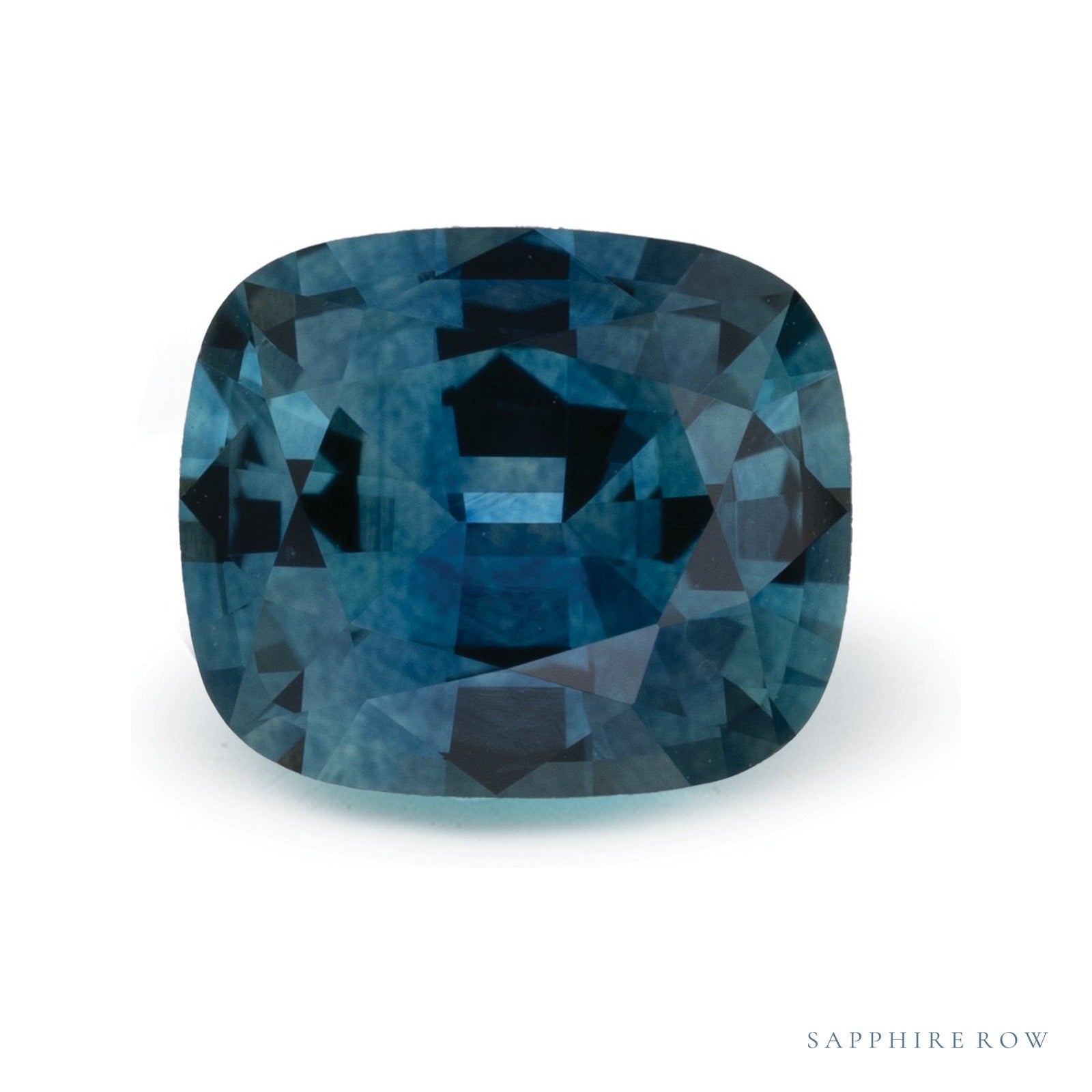 2.07 ct natural blue sapphire from United States, antique cushion cut | Sapphire Row · cut4