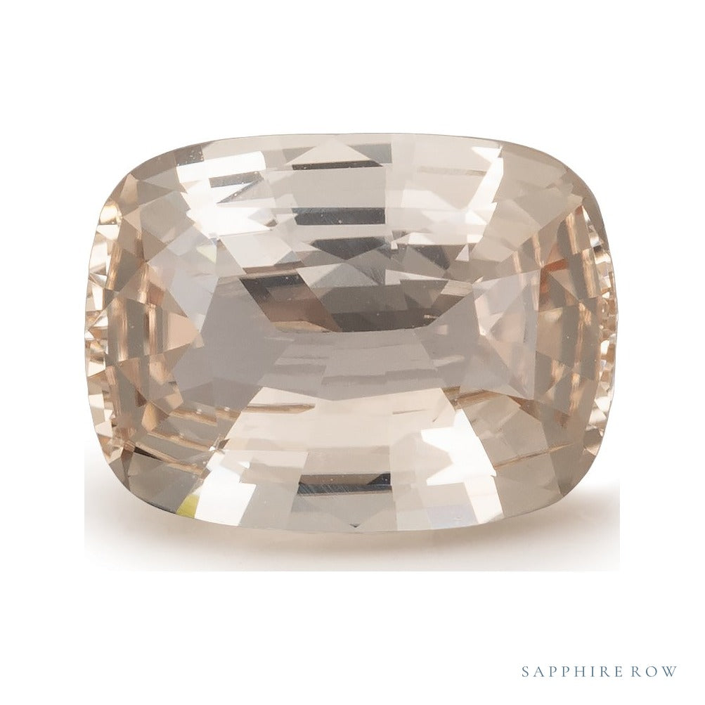2.07 ct natural orange sapphire from Sri Lanka, antique cushion cut | Sapphire Row · cut6