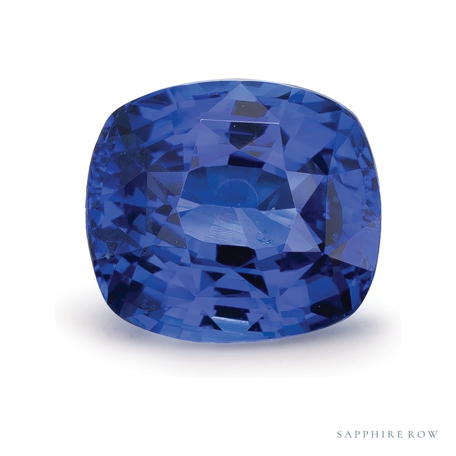 2.05 ct natural blue sapphire from Sri Lanka, antique cushion cut | Sapphire Row · cut4