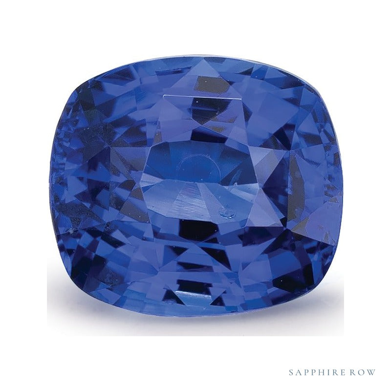 2.05 ct natural blue sapphire from Sri Lanka, antique cushion cut | Sapphire Row · cut6