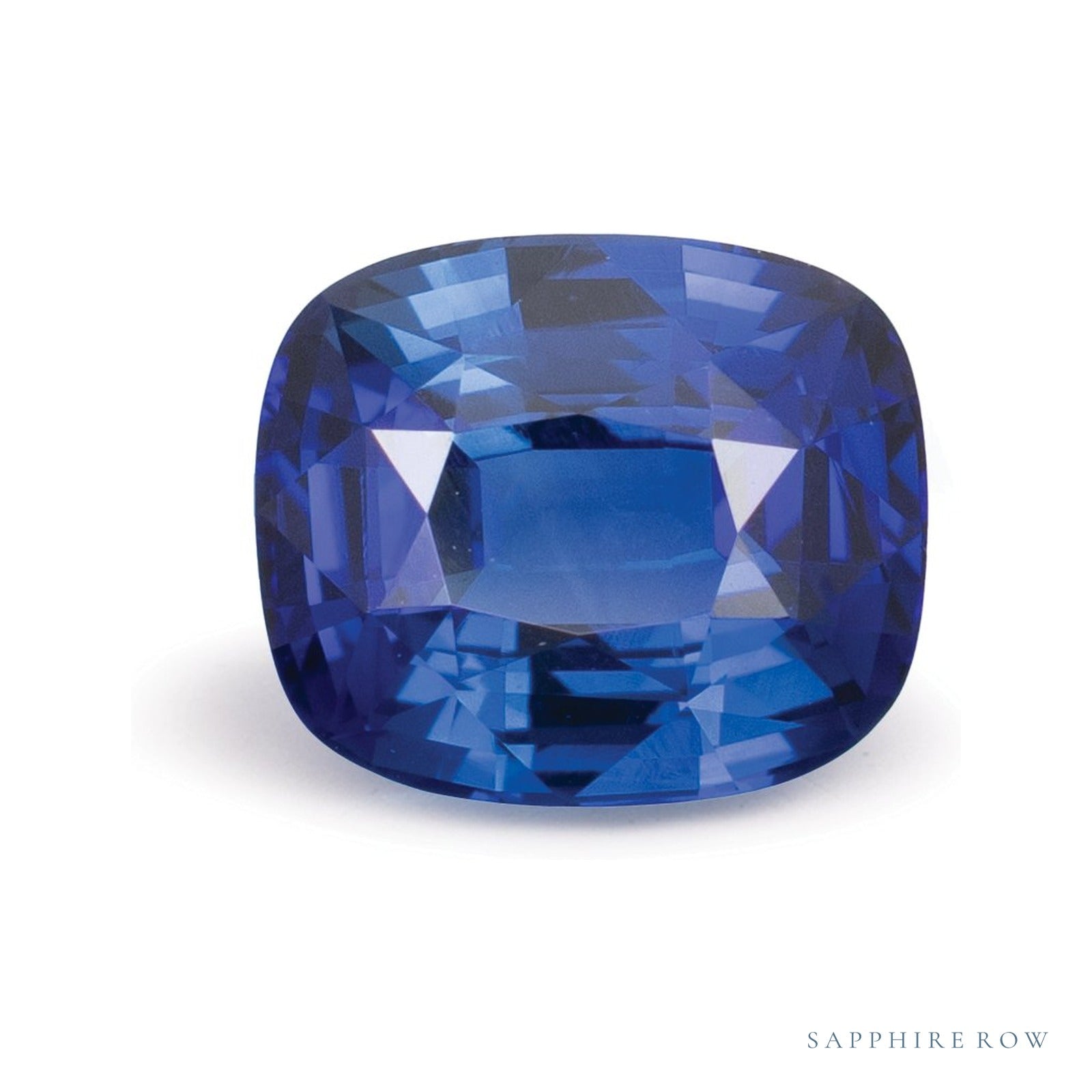 2.05 ct natural blue sapphire from Sri Lanka, antique cushion cut | Sapphire Row · cut4