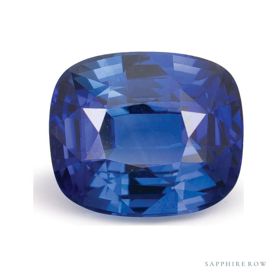 2.05 ct natural blue sapphire from Sri Lanka, antique cushion cut | Sapphire Row · cut6