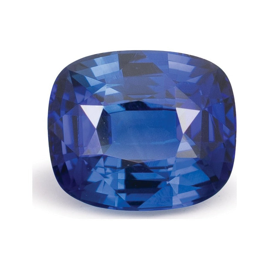2.05 ct natural blue sapphire from Sri Lanka, antique cushion cut | Sapphire Row · cut7