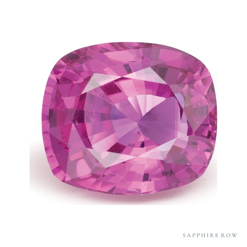 2.05 ct natural pink sapphire from Sri Lanka, antique cushion cut | Sapphire Row · cut7