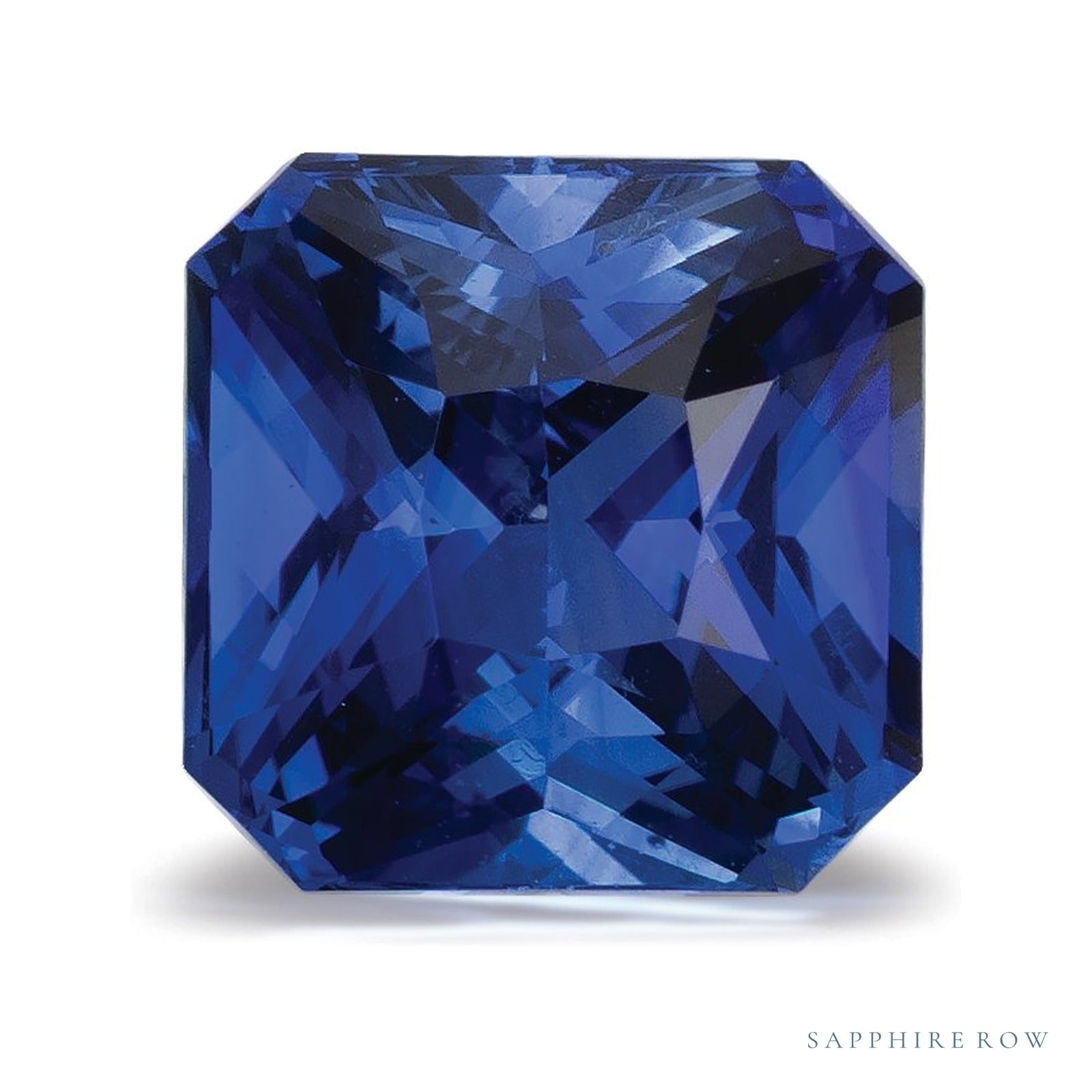 2.05 ct natural blue sapphire from Sri Lanka, radiant cut | Sapphire Row · cut4