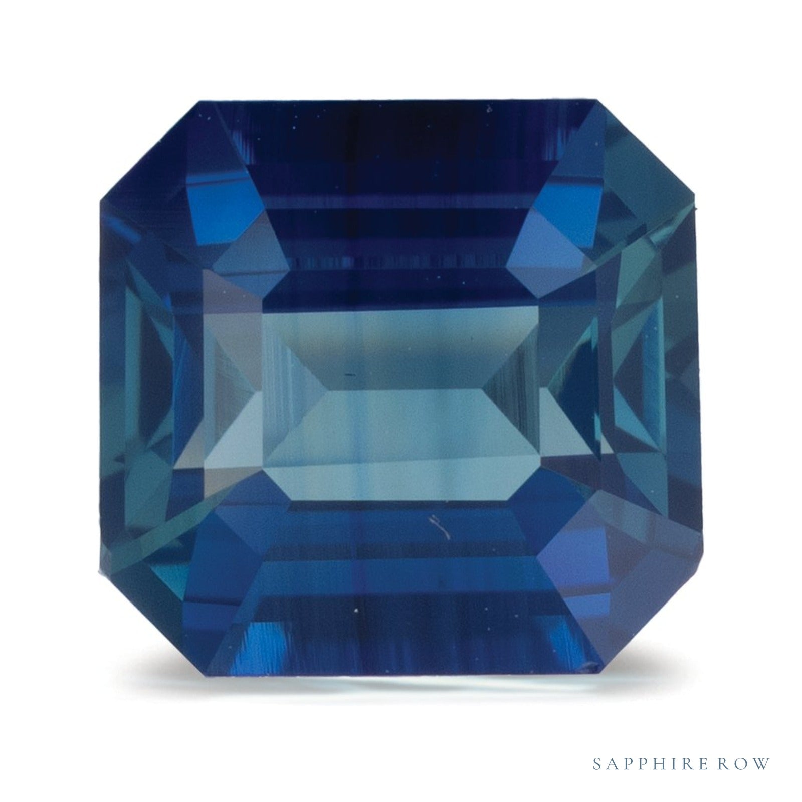 2.05 ct natural blue sapphire from Mozambique, emerald cut | Sapphire Row · cut4