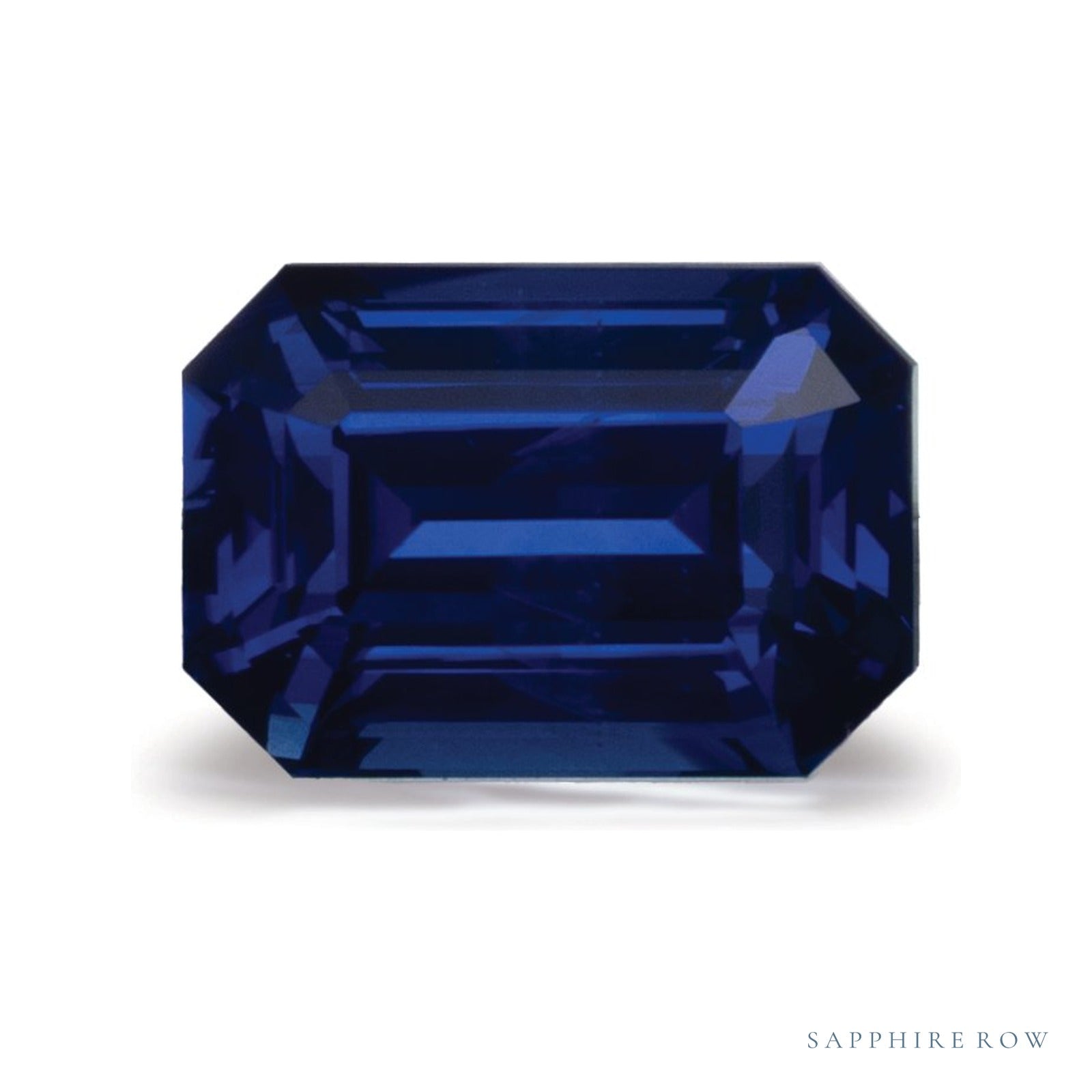 2.04 ct natural blue sapphire from Sri Lanka, emerald cut | Sapphire Row · cut4