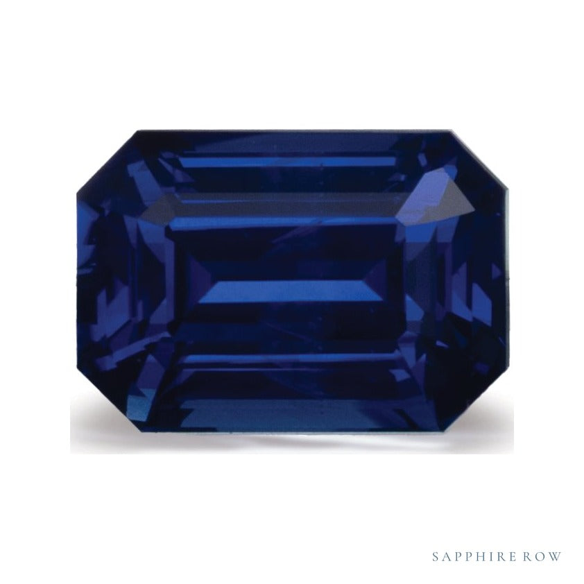 2.04 ct natural blue sapphire from Sri Lanka, emerald cut | Sapphire Row · cut7