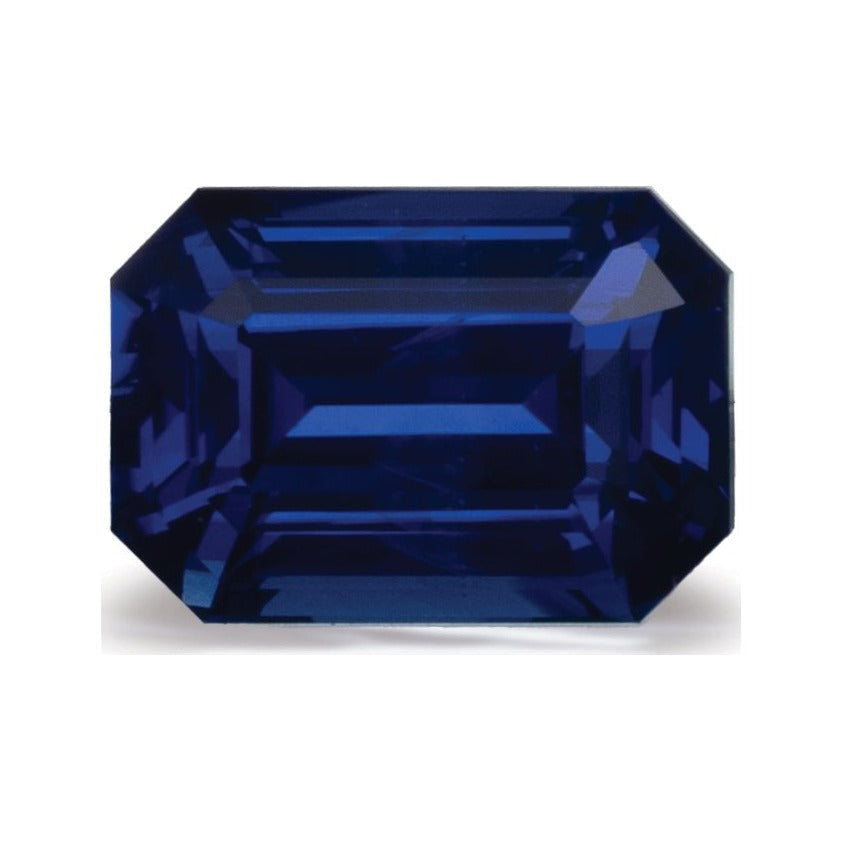 2.04 ct natural blue sapphire from Sri Lanka, emerald cut | Sapphire Row · cut7