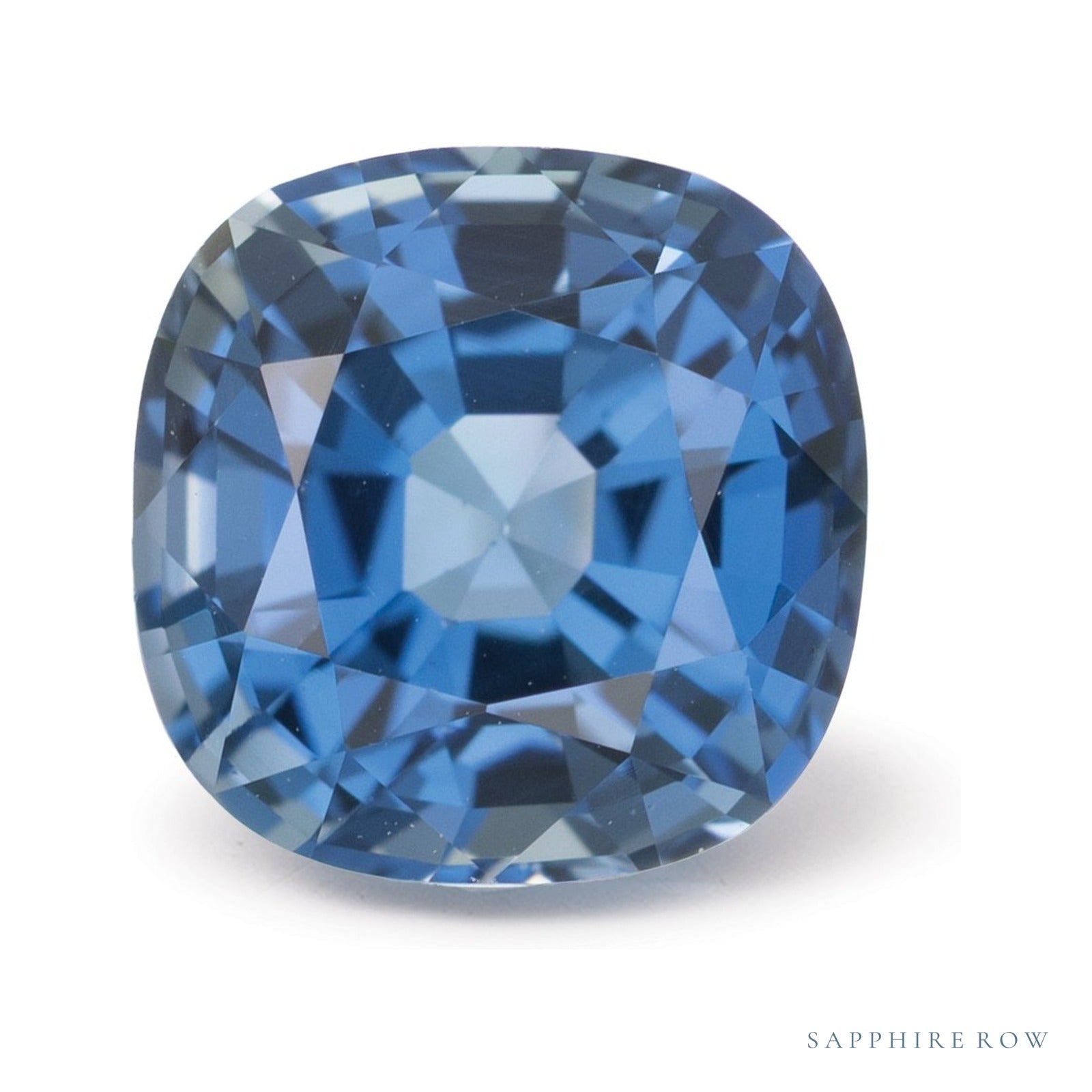 2.04 ct natural blue sapphire from Sri Lanka, cushion cut | Sapphire Row · cut4
