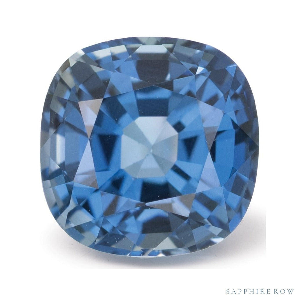 2.04 ct natural blue sapphire from Sri Lanka, cushion cut | Sapphire Row · cut7