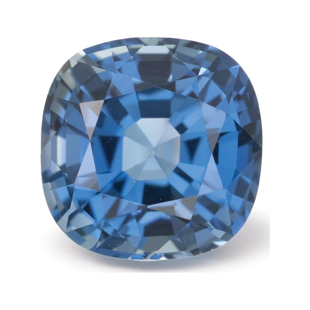 2.04 ct natural blue sapphire from Sri Lanka, cushion cut | Sapphire Row · cut7
