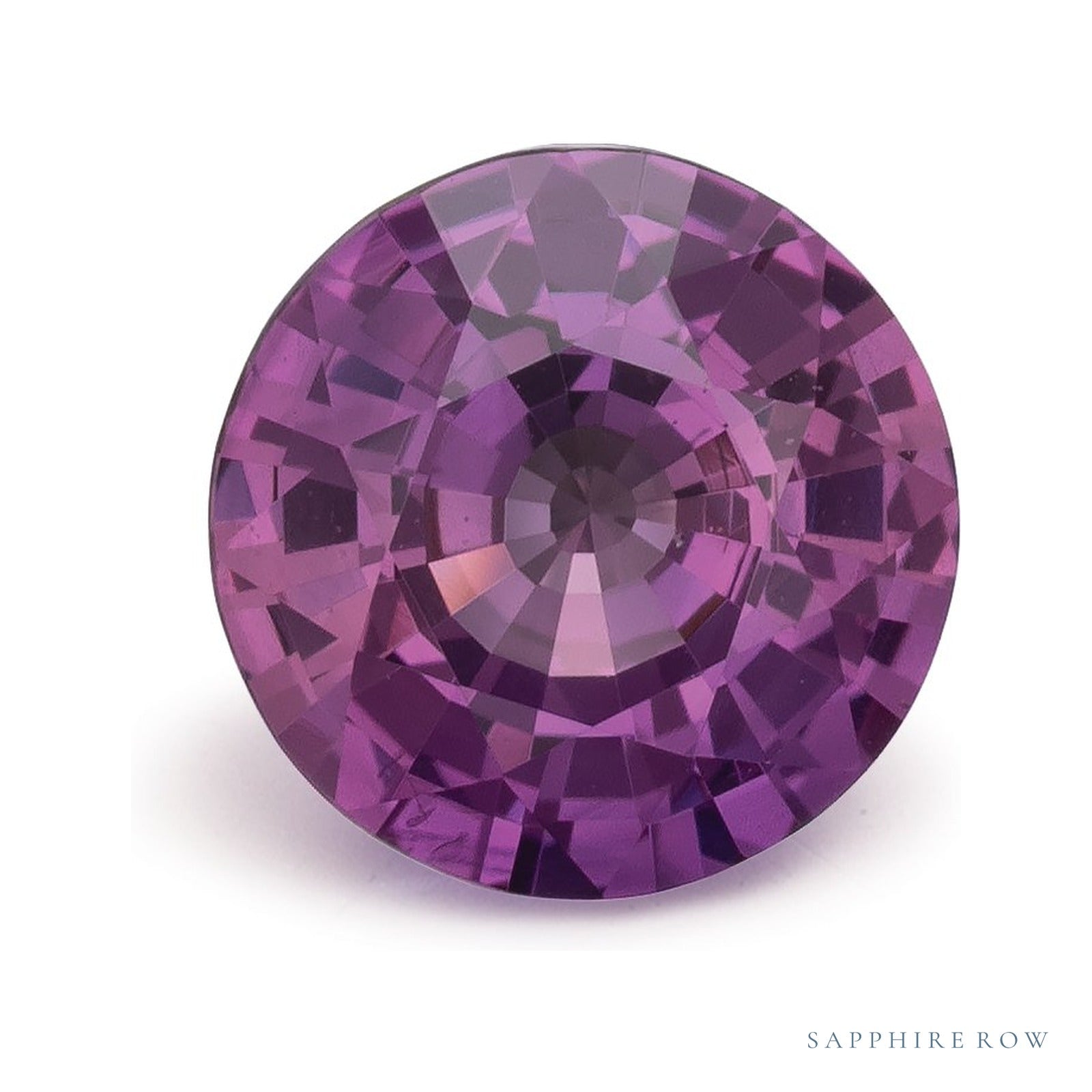 2.04 ct natural pink sapphire from Madagascar, round cut | Sapphire Row · cut4
