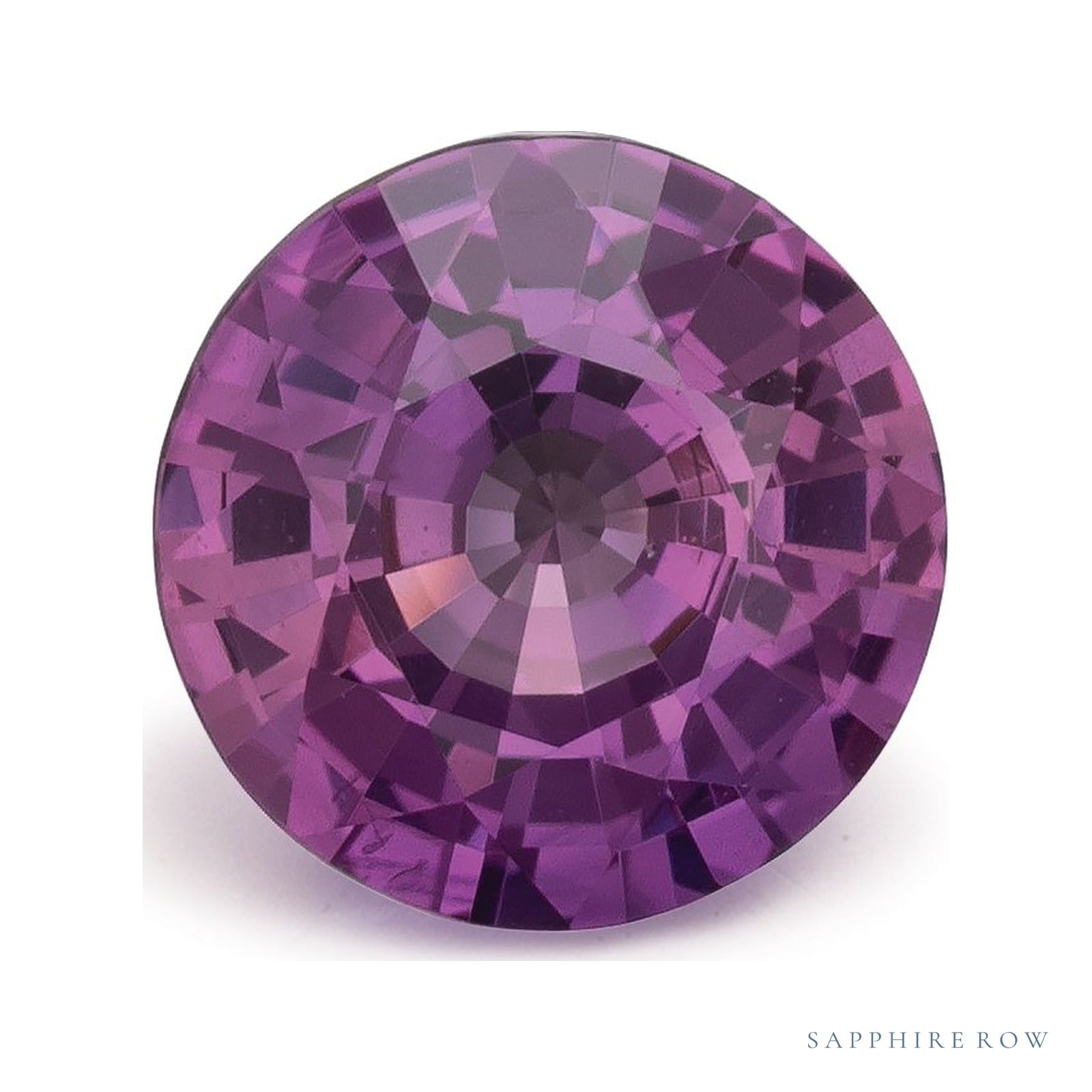 2.04 ct natural pink sapphire from Madagascar, round cut | Sapphire Row · cut4