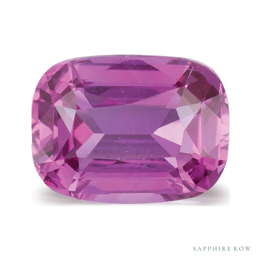 2.04 ct natural pink sapphire from Sri Lanka, antique cushion cut | Sapphire Row · cut6