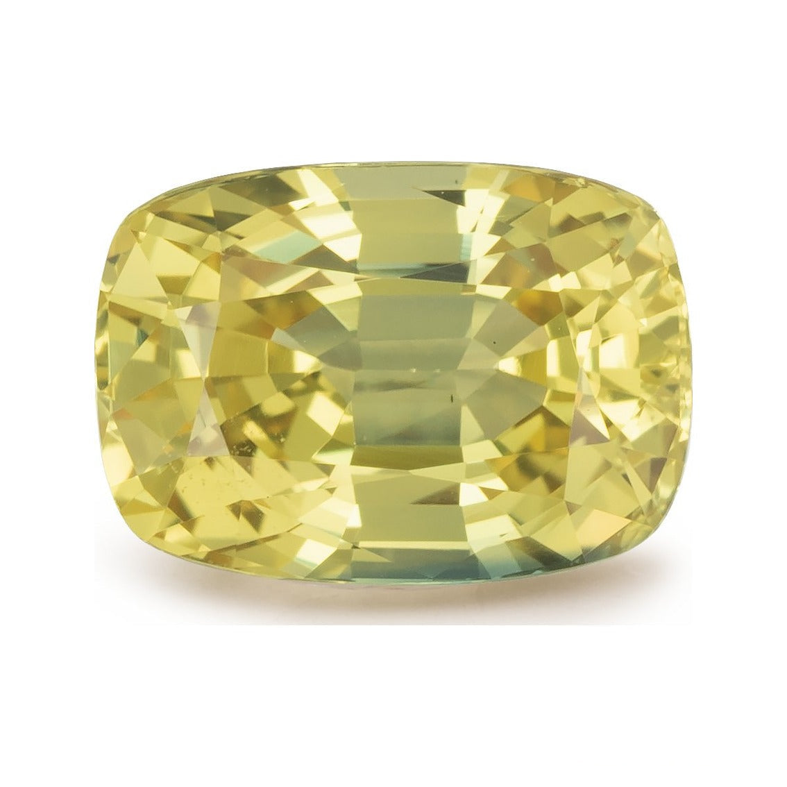 2.03 ct natural yellow sapphire from Sri Lanka, antique cushion cut | Sapphire Row · cut7