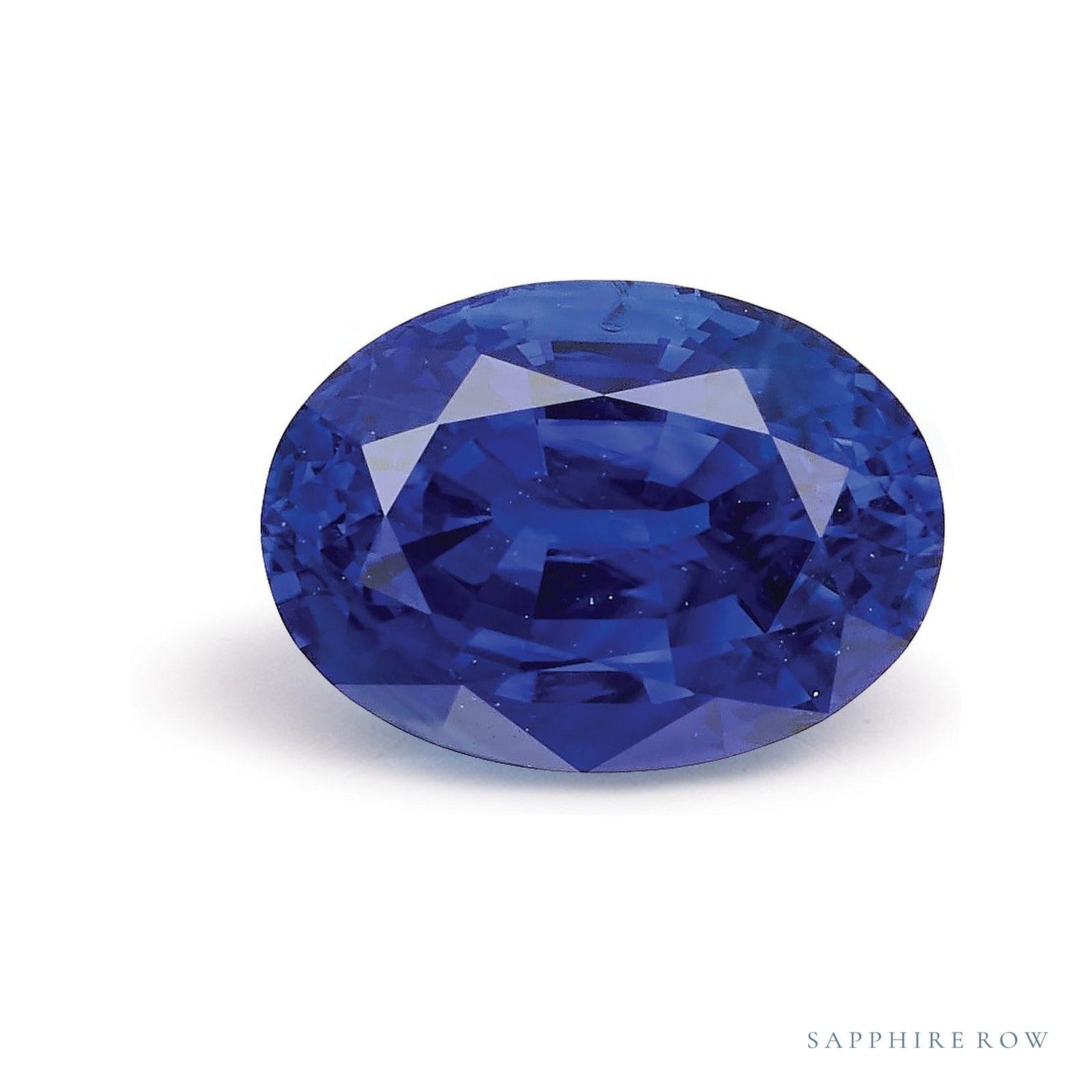 2.03 ct natural blue sapphire from Sri Lanka, oval cut | Sapphire Row · cut4