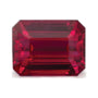 2.03 ct natural red ruby from Mozambique, emerald cut | Sapphire Row · cut7