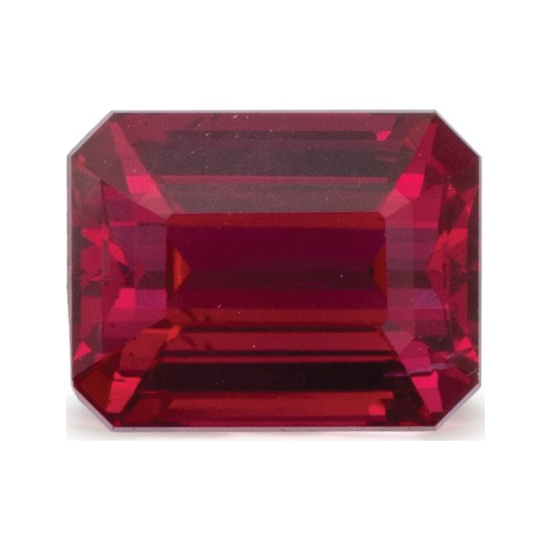 2.03 ct natural red ruby from Mozambique, emerald cut | Sapphire Row · cut7