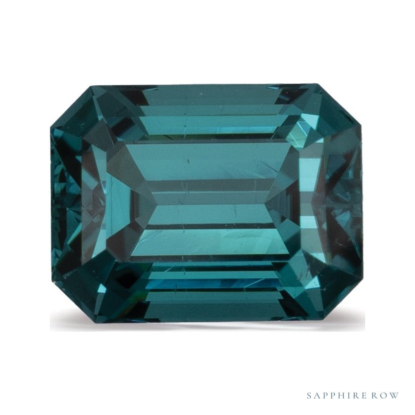 2.03 ct natural green tourmaline from Namibia, emerald cut | Sapphire Row · cut4 · cut5