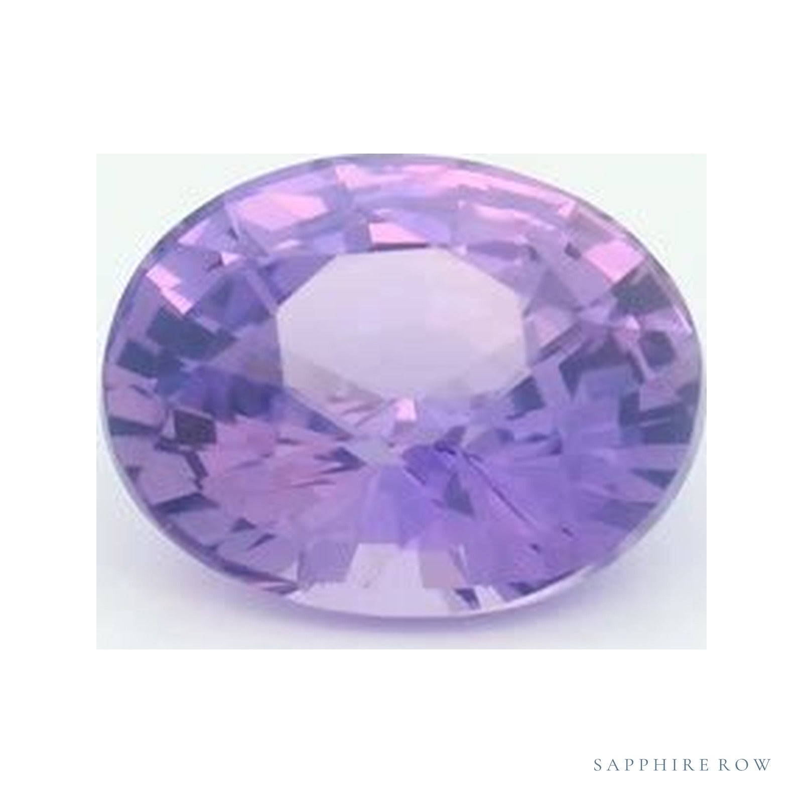 2.03 ct natural purple sapphire from Thailand, round cut | Sapphire Row · cut4