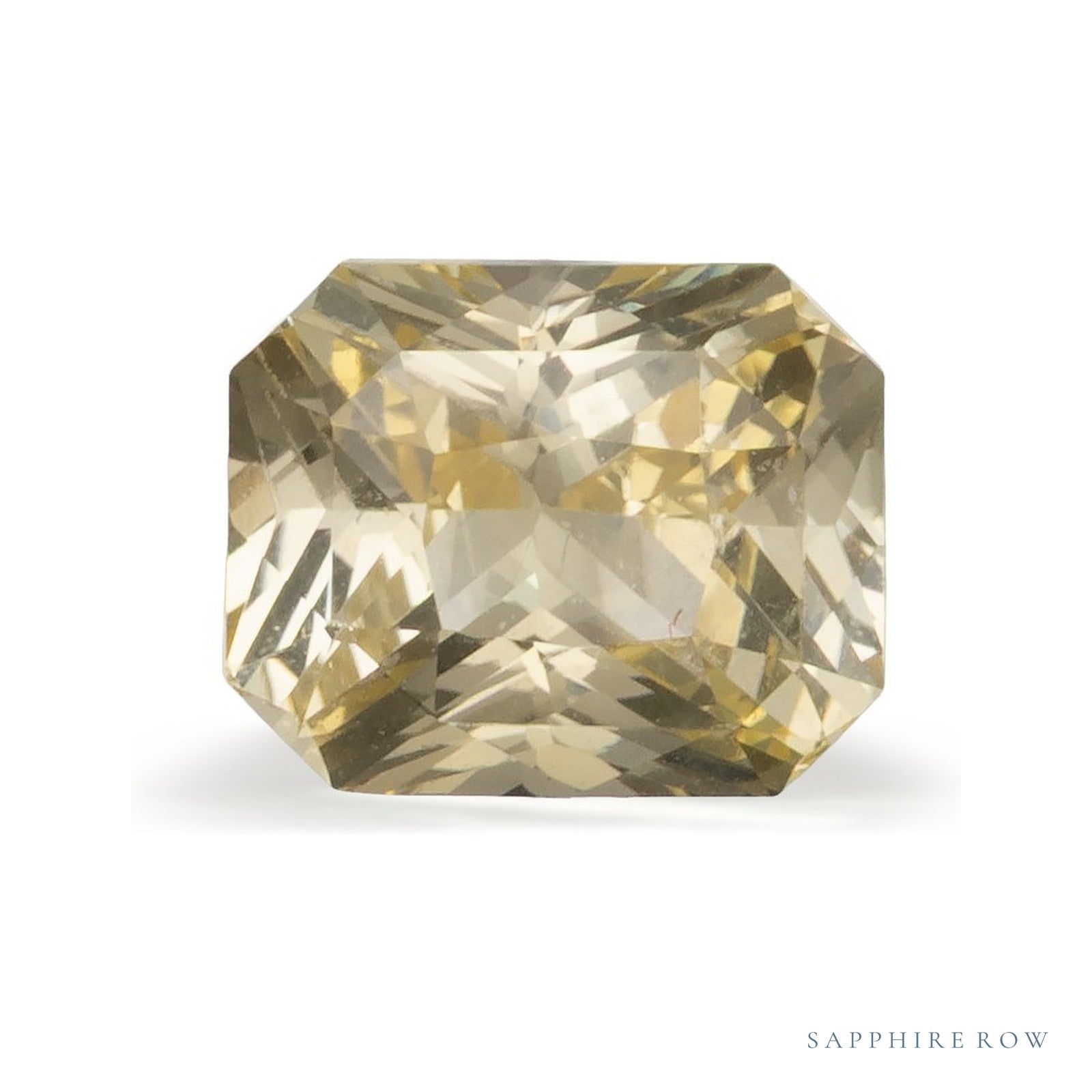 2.03 ct natural yellow sapphire from Sri Lanka, radiant cut | Sapphire Row · cut4