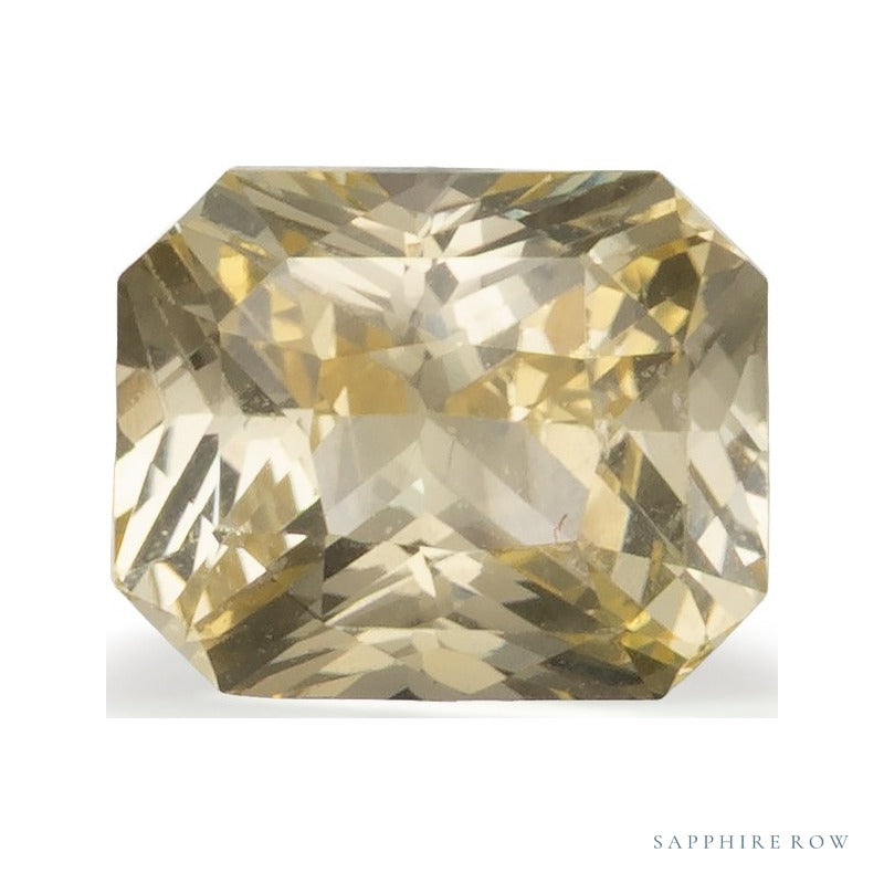 2.03 ct natural yellow sapphire from Sri Lanka, radiant cut | Sapphire Row · cut7