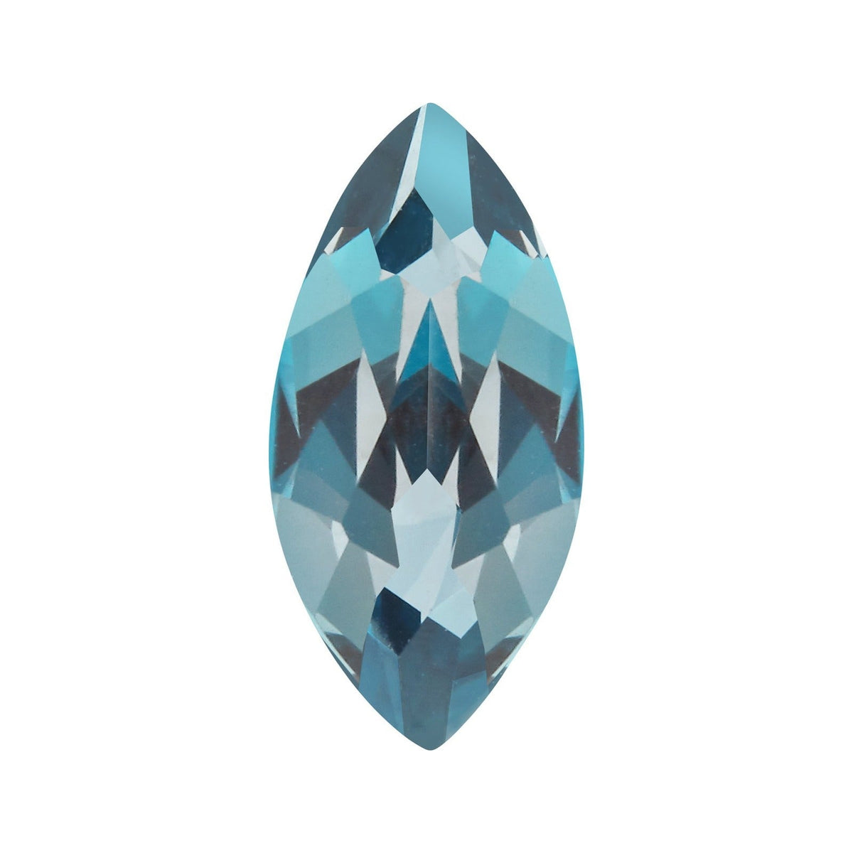 4x2 mm natural london blue topaz, marquise cut | Sapphire Row · cut7