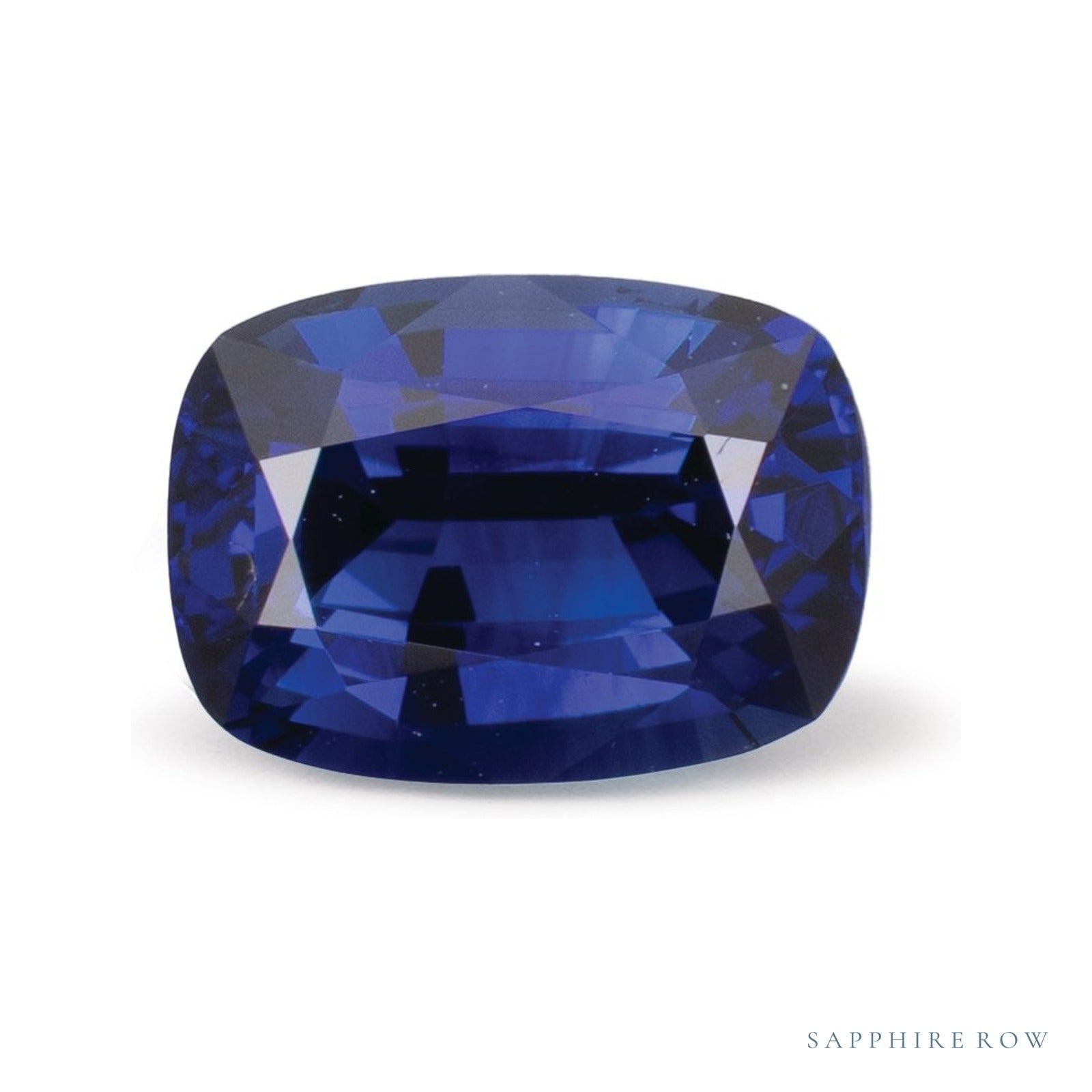 2.02 ct natural blue sapphire, antique cushion cut | Sapphire Row · cut4