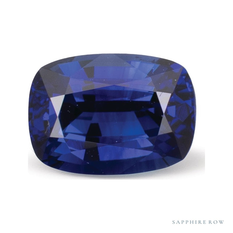 2.02 ct natural blue sapphire, antique cushion cut | Sapphire Row · cut6