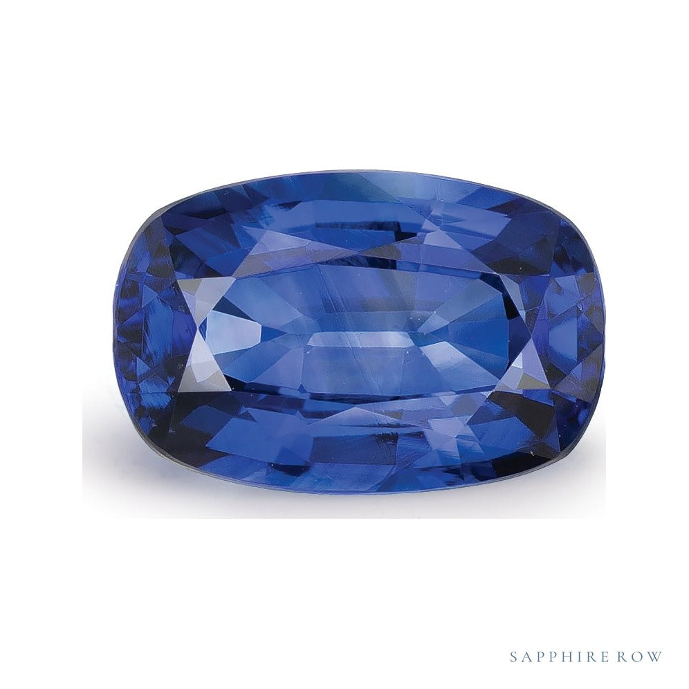 2.02 ct natural blue sapphire from Sri Lanka, antique cushion cut | Sapphire Row · cut6