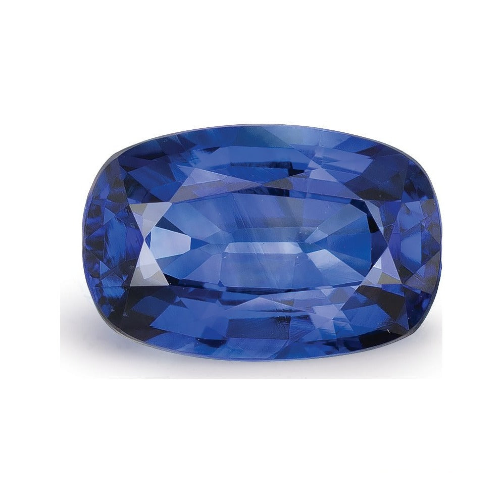 2.01 ct natural blue sapphire from Sri Lanka, antique cushion cut | Sapphire Row · cut7