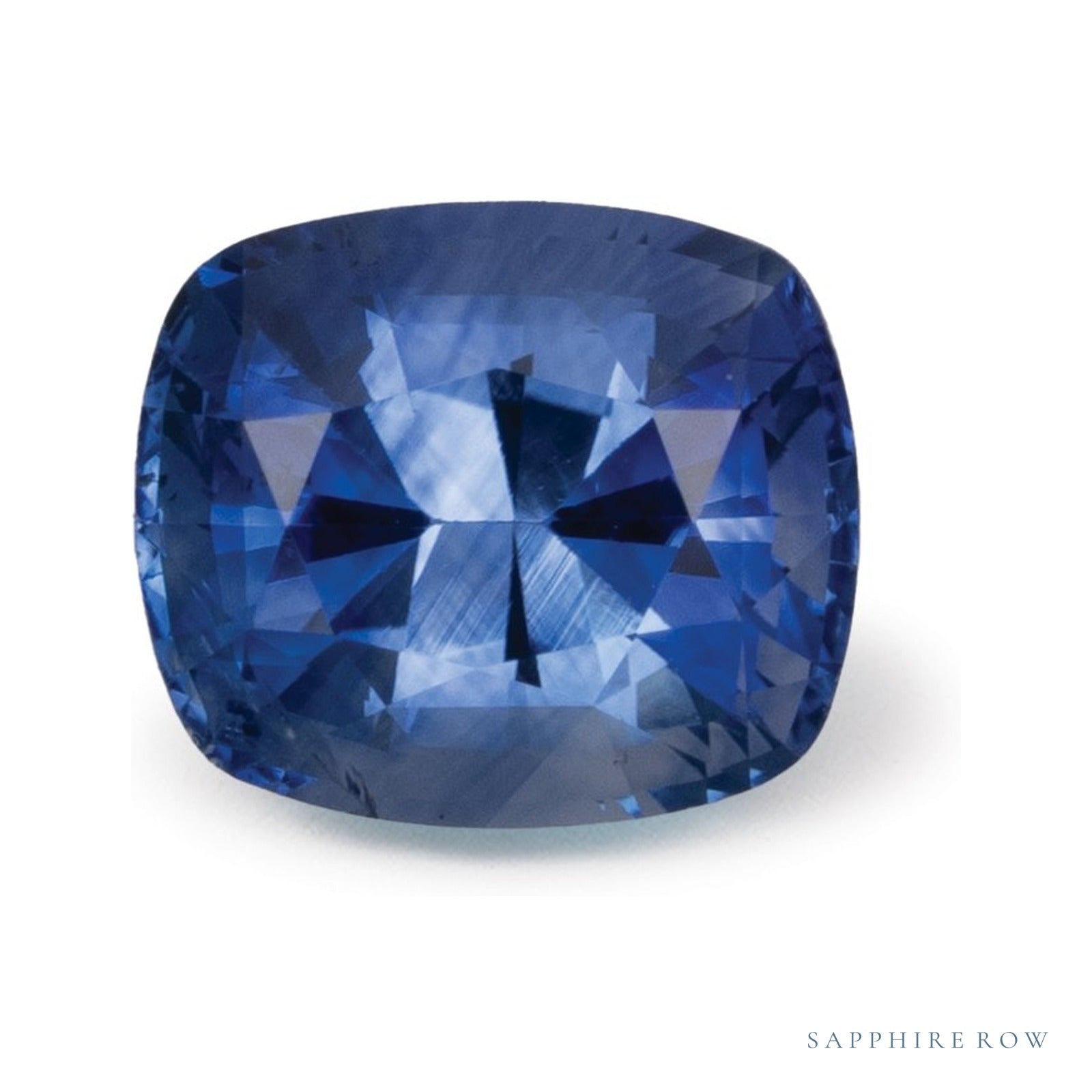 2.02 ct natural blue sapphire from Sri Lanka, antique cushion cut | Sapphire Row · cut4