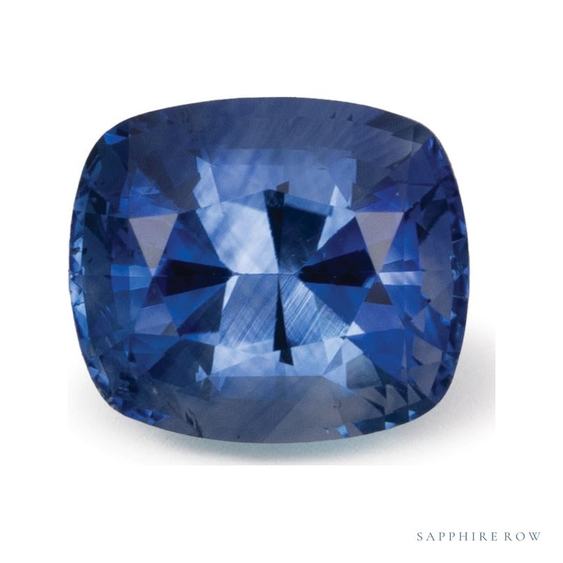 2.02 ct natural blue sapphire from Sri Lanka, antique cushion cut | Sapphire Row · cut6