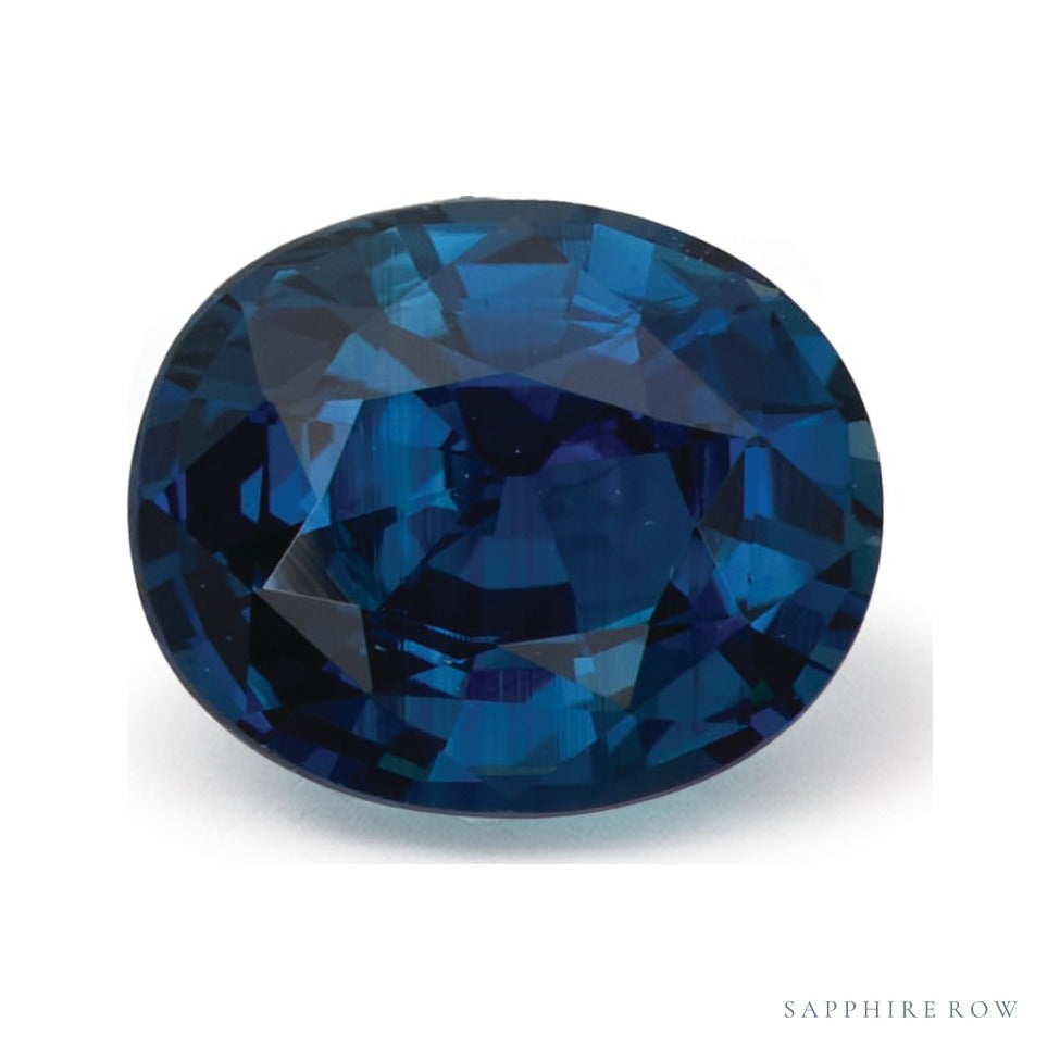 2.02 ct natural blue sapphire from Sri Lanka, oval cut | Sapphire Row · cut7