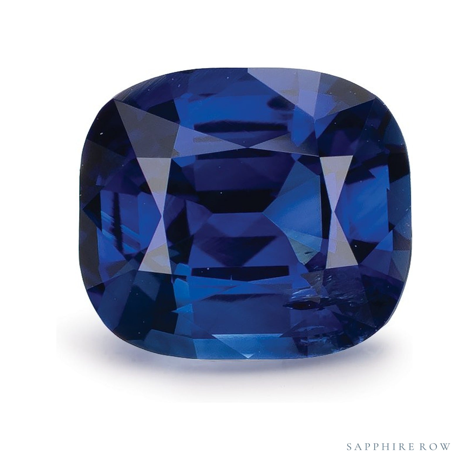 2.02 ct natural blue sapphire from Sri Lanka, antique cushion cut | Sapphire Row · cut4