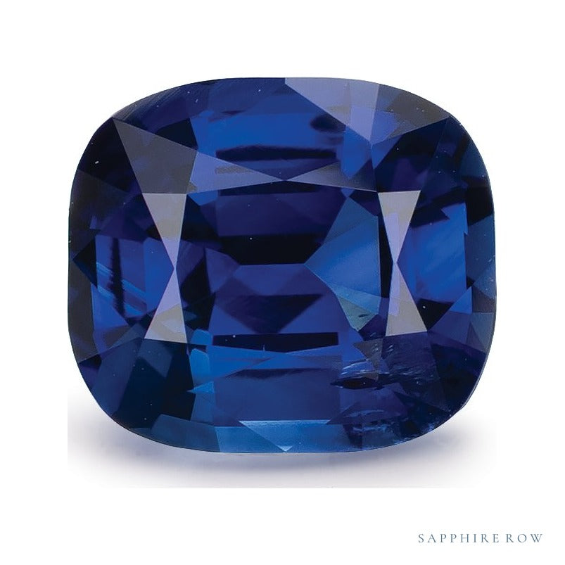 2.02 ct natural blue sapphire from Sri Lanka, antique cushion cut | Sapphire Row · cut7