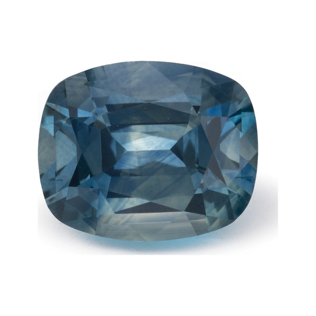 2.02 ct natural blue sapphire from Montana, antique cushion cut | Sapphire Row · cut7