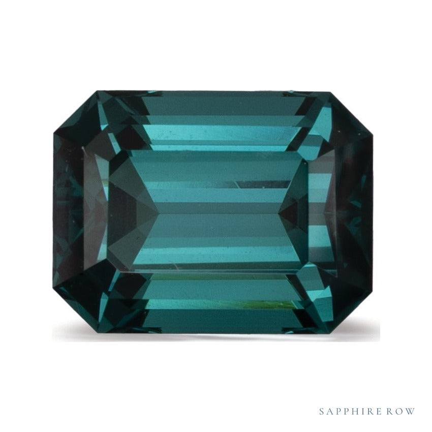 2.02 ct natural green tourmaline from Namibia, emerald cut | Sapphire Row · cut4 · cut5