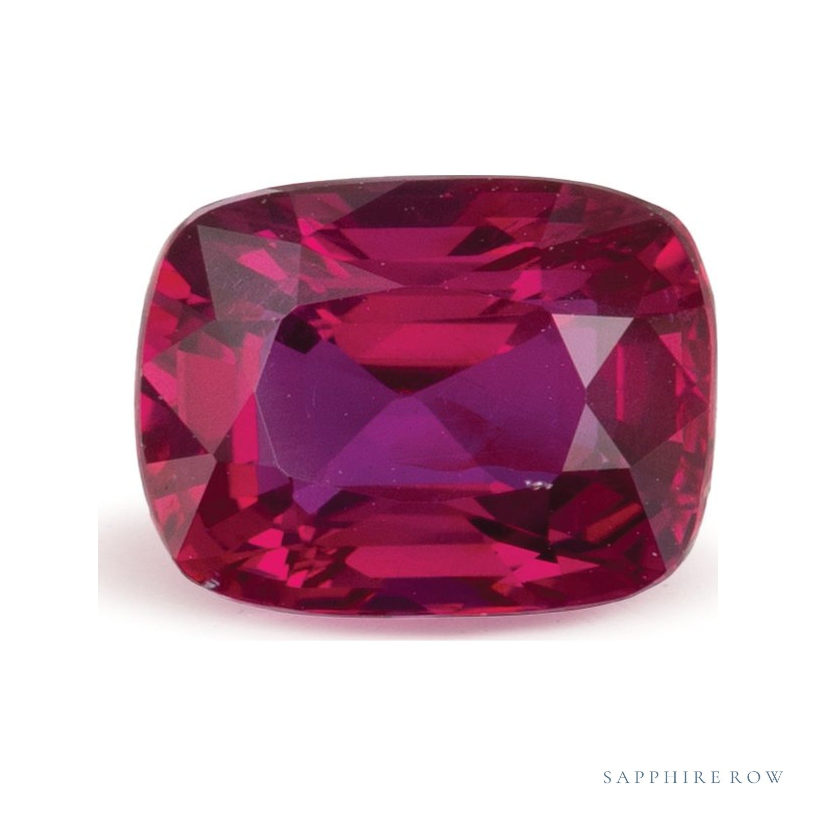 2.02 ct natural red ruby from Mozambique, antique cushion cut | Sapphire Row · cut4