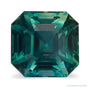 2.02 ct natural teal sapphire from Sri Lanka, asscher cut | Sapphire Row · cut7