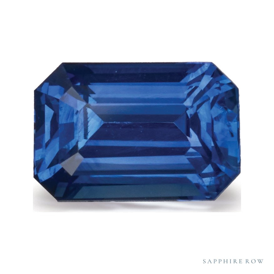 2.02 ct natural color-change sapphire from Sri Lanka, emerald cut | Sapphire Row · cut6