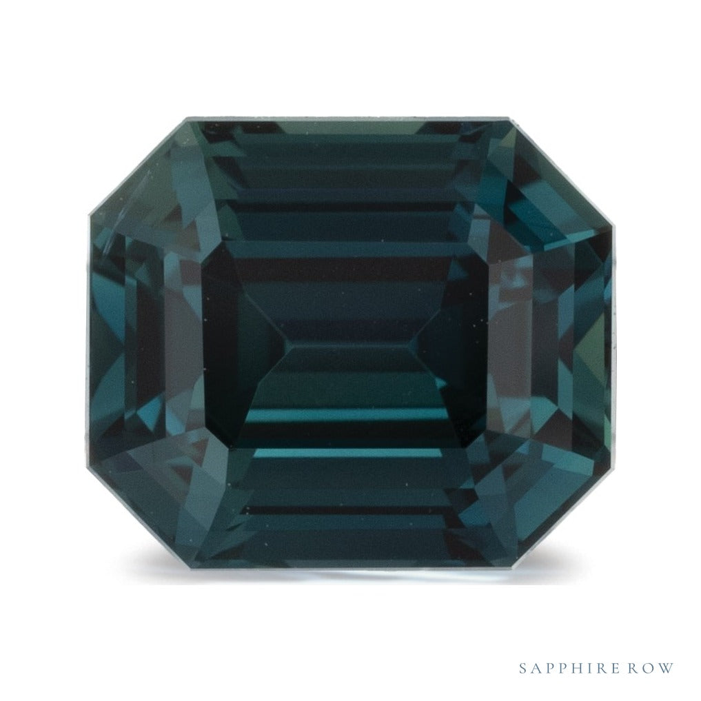2.01 ct natural blue sapphire from Sri Lanka, emerald cut | Sapphire Row · cut7
