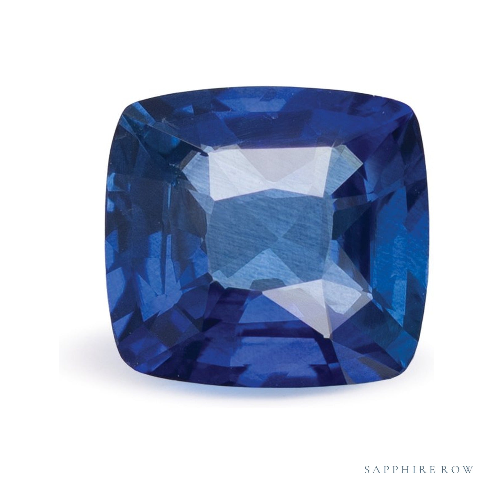 2.01 ct natural blue sapphire from Sri Lanka, antique cushion cut | Sapphire Row · cut4
