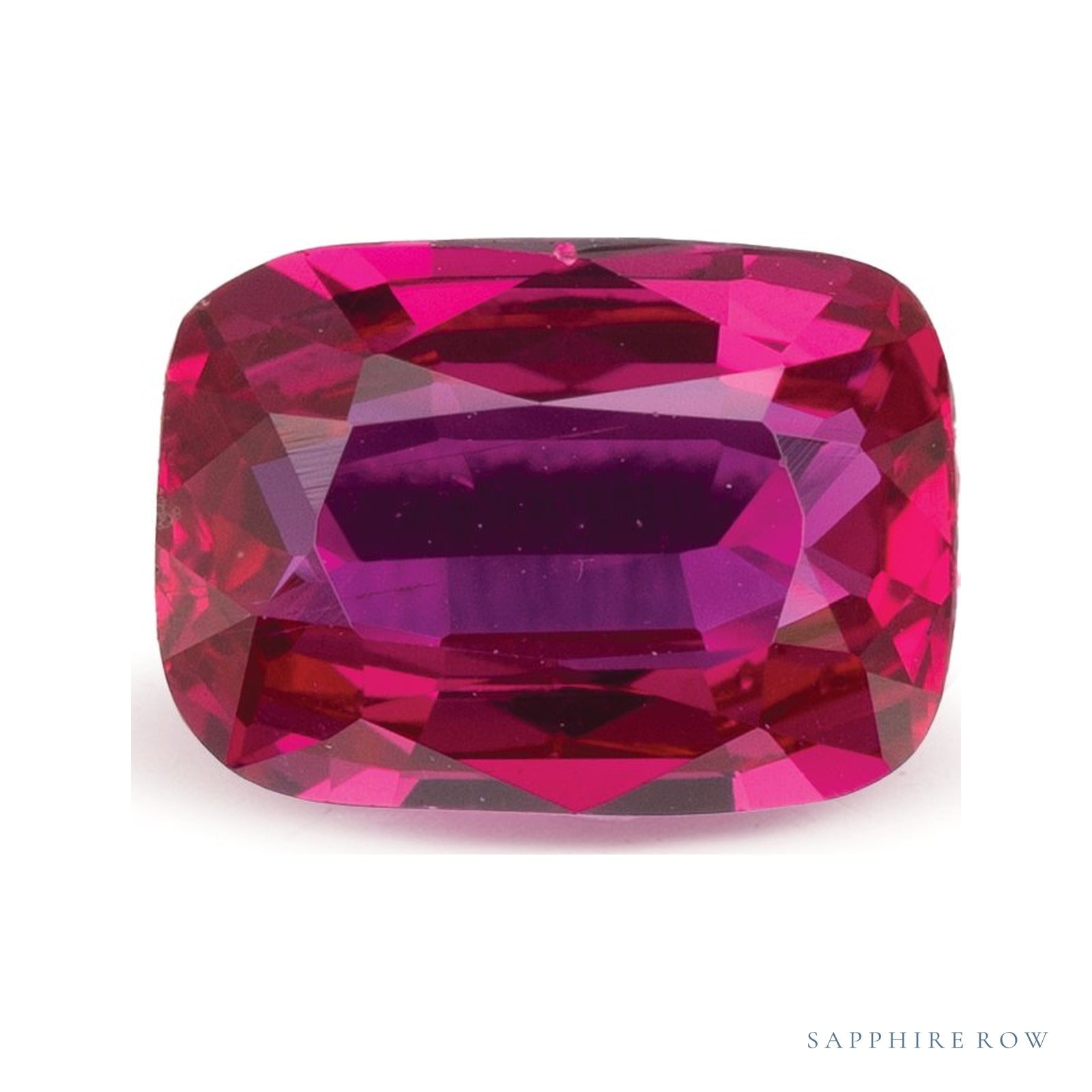 2.01 ct natural red ruby from Mozambique, antique cushion cut | Sapphire Row · cut4