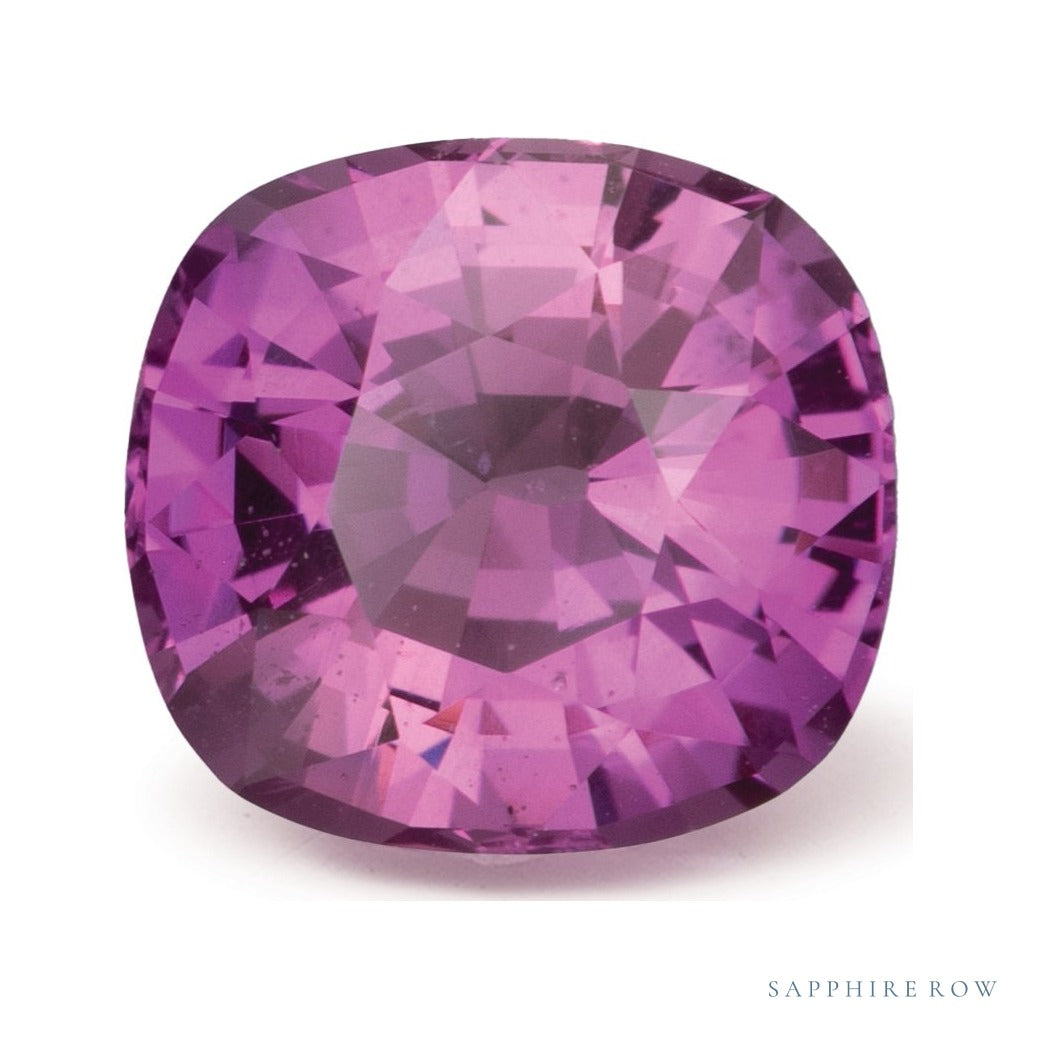 2.01 ct natural pink sapphire from Madagascar, cushion cut | Sapphire Row · cut6