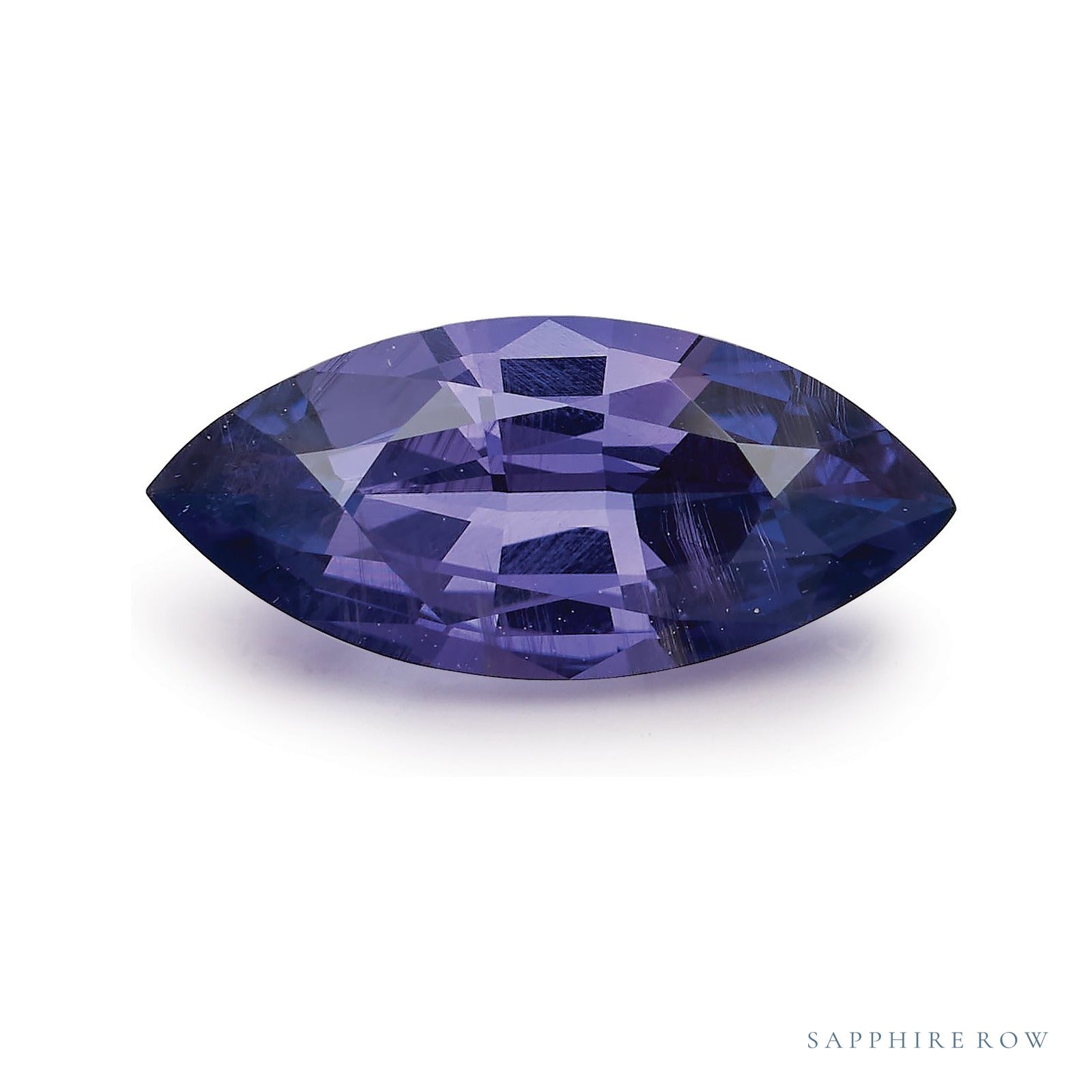 1.99 ct natural purple sapphire from Sri Lanka, marquise cut | Sapphire Row · cut4