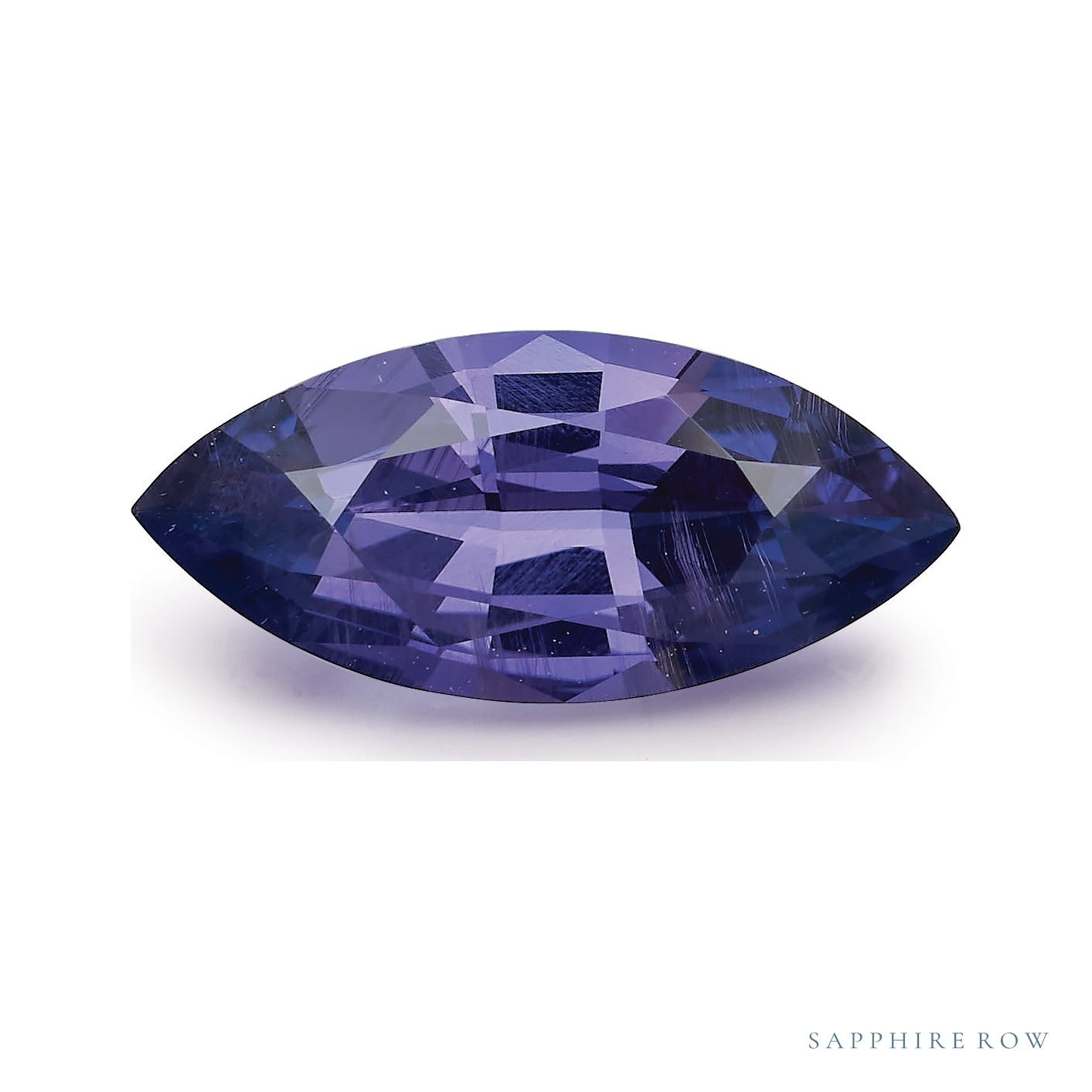 1.99 ct natural purple sapphire from Sri Lanka, marquise cut | Sapphire Row · cut7
